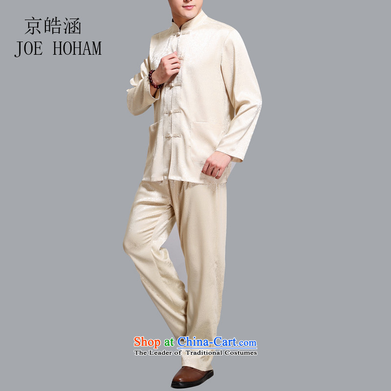 Kyung-ho Han-covered by summer men Tang Dynasty Package of older persons in long-sleeved Cotton Men father shirt grandpa summer gold , L, Kyung-ho (JOE HOHAM covering) , , , shopping on the Internet