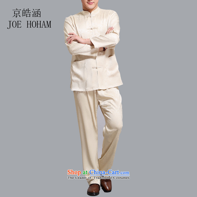 Kyung-ho Han-covered by summer men Tang Dynasty Package of older persons in long-sleeved Cotton Men father shirt grandpa summer gold , L, Kyung-ho (JOE HOHAM covering) , , , shopping on the Internet