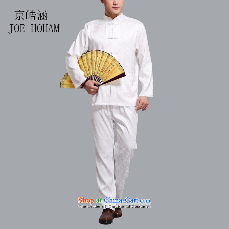 Kyung-ho covered by China wind summer Tang dynasty male cotton men of older persons in long-sleeved Chinese tunic Han-tai chi service pack XL, Kyung-ho, Father white covered by JOE HOHAM) , , , shopping on the Internet