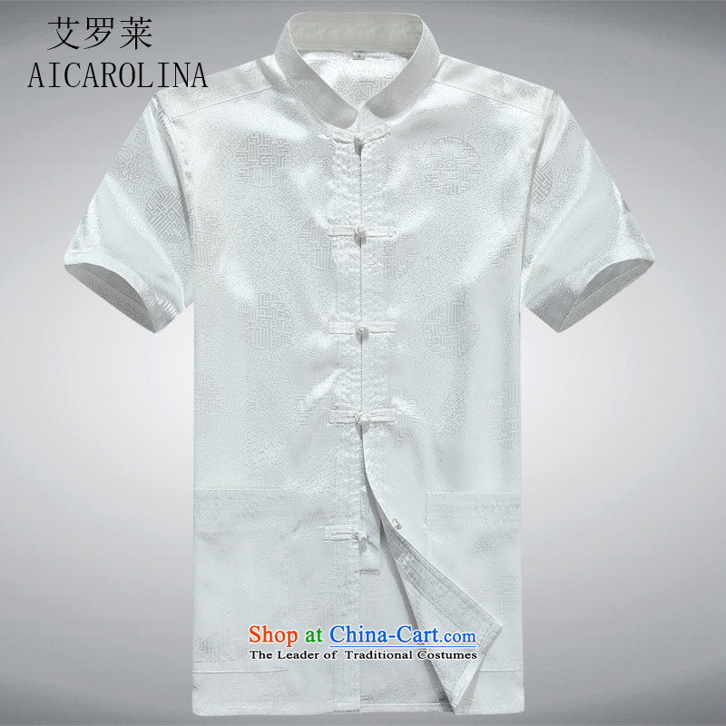 Hiv Rollet men short-sleeved shirt national Dress Shirt summer collar middle-aged men White M, HIV (AICAROLINA ROLLET) , , , shopping on the Internet