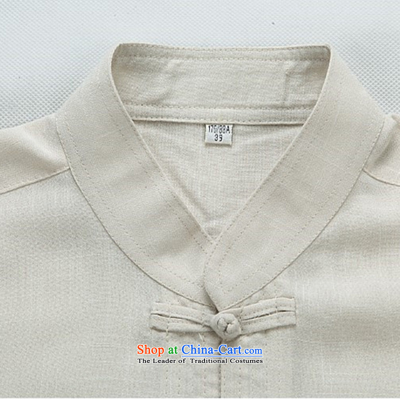 Kim Gopher summer, elderly men loaded Tang dynasty short-sleeved T-shirt men Tang Dynasty Chinese national costume kit white kit S kanaguri mouse (JINLISHU) , , , shopping on the Internet