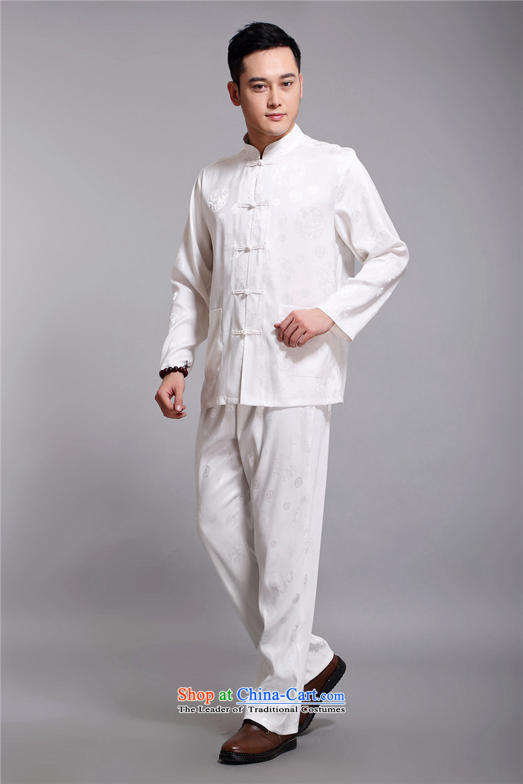 Kyung-ho covered by new products in the summer of older men long-sleeved shirt kit national Kung Fu Tang dynasty male summer father blue L picture, prices, brand platters! The elections are supplied in the national character of distribution, so action, buy now enjoy more preferential! As soon as possible.