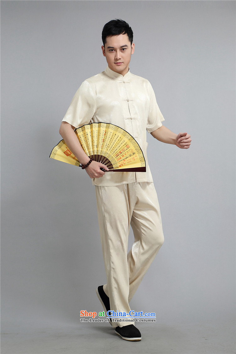 Kyung-ho Tang dynasty summer covered by male China wind short-sleeved T-shirt shirt that elderly father Han-morning practice replacing packaged XXXL white picture, prices, brand platters! The elections are supplied in the national character of distribution, so action, buy now enjoy more preferential! As soon as possible.