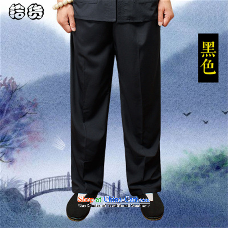 The 2015 summer pickup) older men's new book, the summer short pants older persons tai chi elastic solid color Large pant practitioners trousers beige XXL, pickup (shihuo) , , , shopping on the Internet