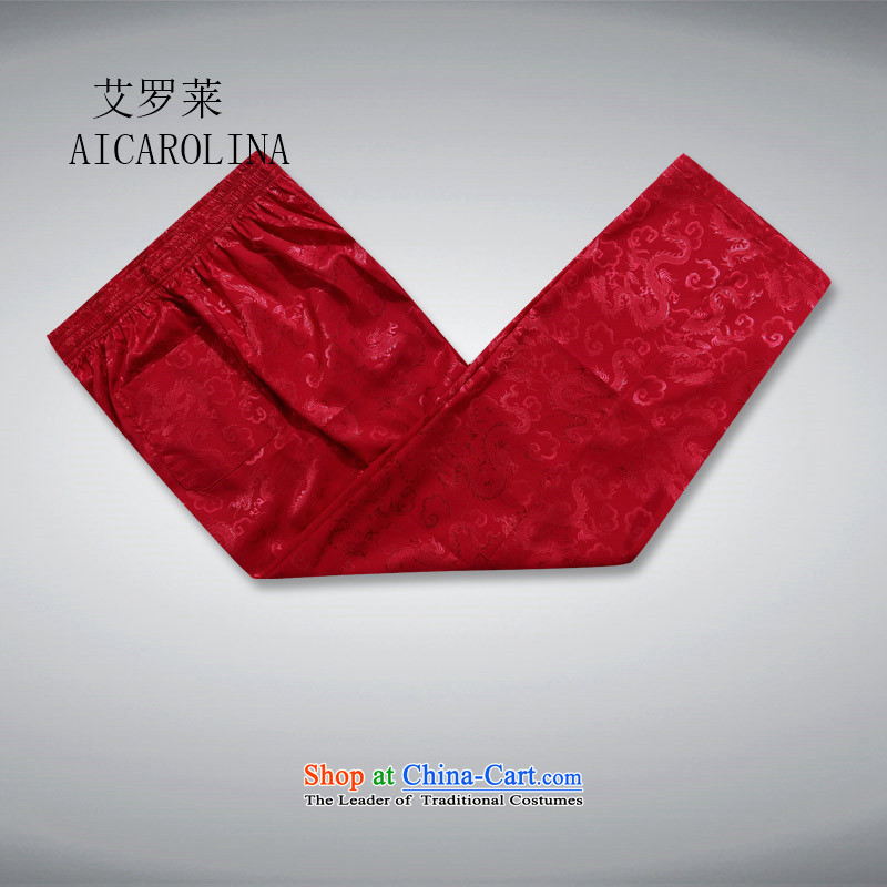 Rollet HIV from older men's Tang Dynasty Chinese Han-Summer Ball-middle-aged services pants leisure summer father red XL, HIV (AICAROLINA ROLLET) , , , shopping on the Internet