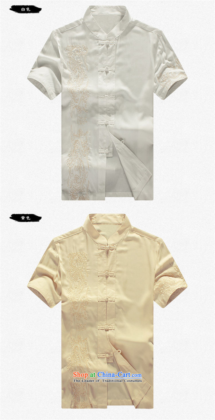 The 2015 summer pickup) older short-sleeved Tang dynasty male summer men summer Chinese embroidery national costumes grandpa summer father Han-T-shirt white picture, the price and the 180 brand platters! The elections are supplied in the national character of distribution, so action, buy now enjoy more preferential! As soon as possible.
