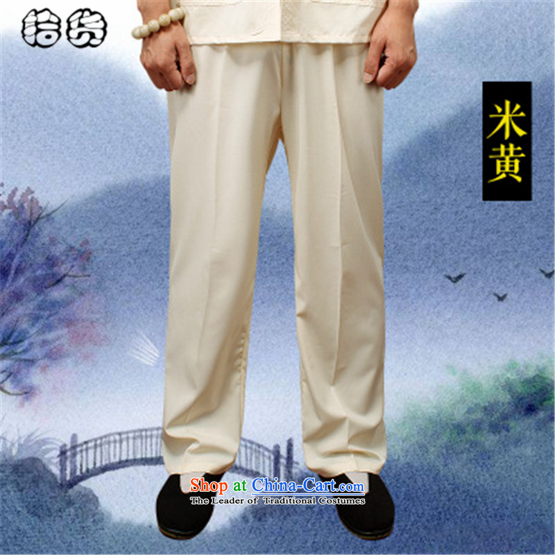 The OSCE, in the summer of 2015, the name of the older men's trousers, pants, father Ronald elderly men pants elastic waist summer very casual trousers with large black XXXXL, Tang Male Euro (ougening lemonade.) , , , shopping on the Internet