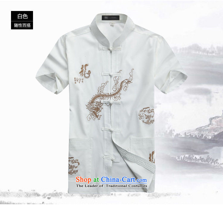 The OSCE, 2015 summer, middle-aged lemonade men Tang dynasty in his shirt-sleeves for larger elderly father load for linen from Chinese dragon loose half-sleeved shirt white 170 pictures, prices, brand platters! The elections are supplied in the national character of distribution, so action, buy now enjoy more preferential! As soon as possible.