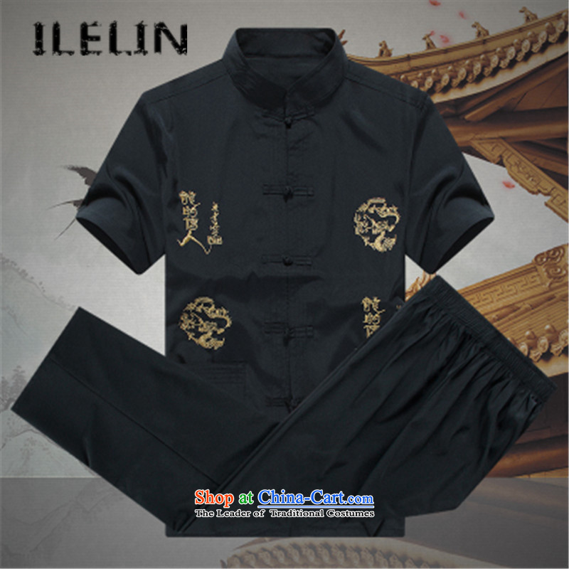 Mr Ronald, male ILELIN2015 Tang Dynasty Package summer short-sleeved of older persons in the elderly men's father and grandfather Tang Dynasty Large relaxd summer A WHITE 185,ILELIN,,, shopping on the Internet