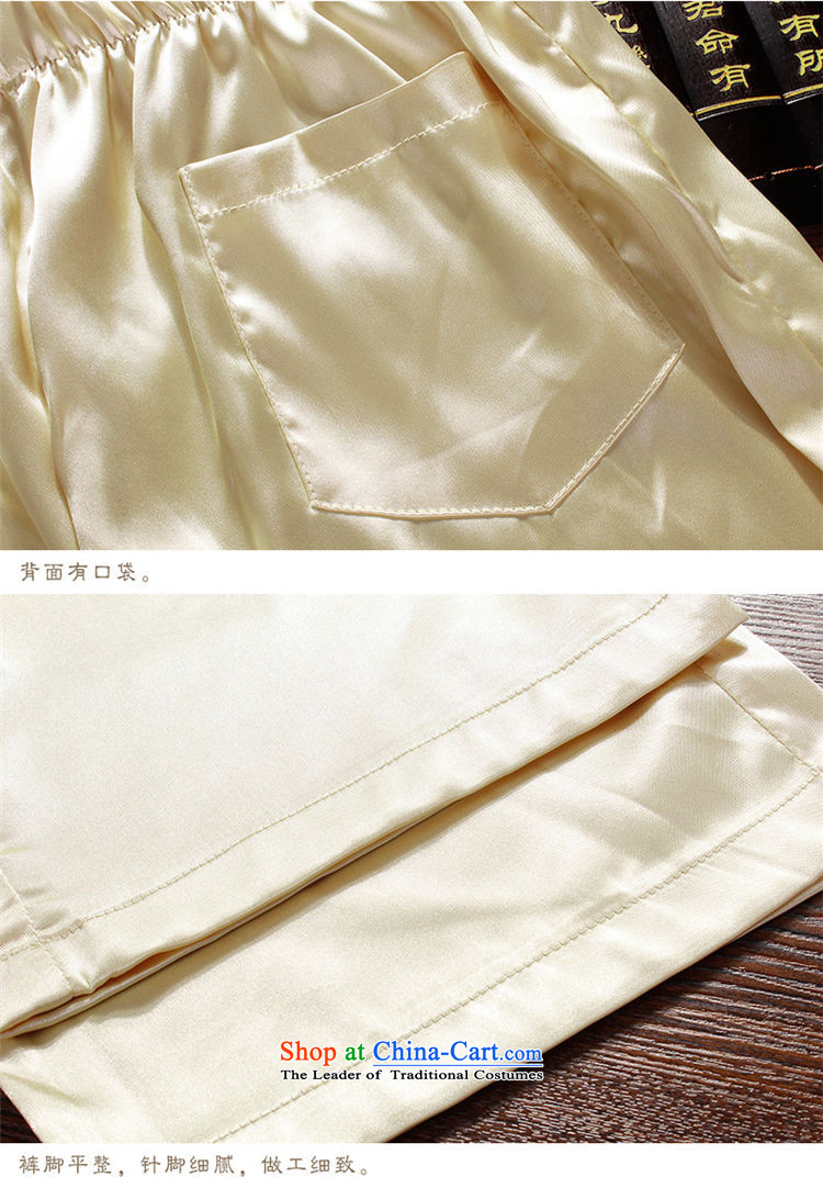 Mr Ronald, male ILELIN2015 Tang Dynasty Package short-sleeved of older persons in the men's large relaxd clothes pants grandpa summer father jacket coat white 165 pictures, prices, brand platters! The elections are supplied in the national character of distribution, so action, buy now enjoy more preferential! As soon as possible.