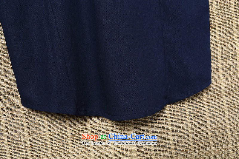 Summer ethnic m2monline2015 Tang dynasty linen shirt 7 in his shirt-sleeves sleeveless shirt that men and midnight blue XXL picture, prices, brand platters! The elections are supplied in the national character of distribution, so action, buy now enjoy more preferential! As soon as possible.