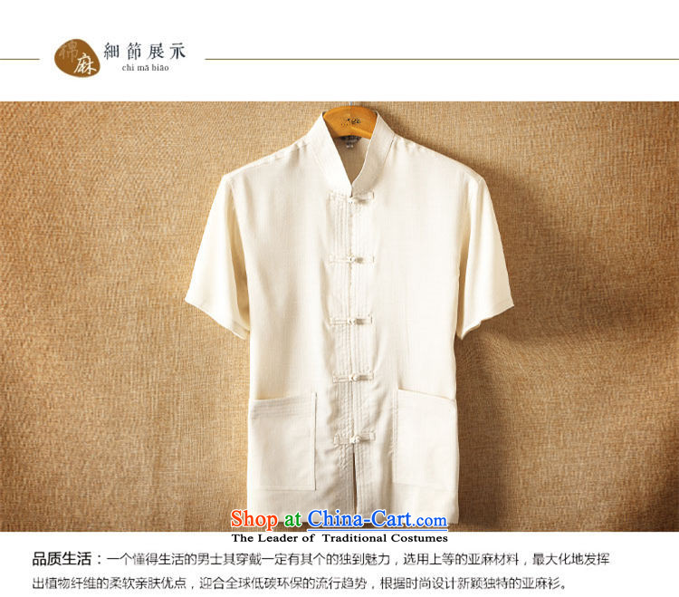 Hirlet Lin Summer 2015) older men's summer Tang dynasty new short-sleeved large middle-aged short-sleeved shirt dad loose fit linen summer yellow 165 pictures, prices, brand platters! The elections are supplied in the national character of distribution, so action, buy now enjoy more preferential! As soon as possible.