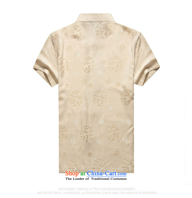 Hirlet Wu Xia, middle-aged men 2015 short-sleeved shirt taxi Tang dynasty China wind load shirt relaxd grandpa birthday large middle-aged men's father yellow B 165 pictures, prices, brand platters! The elections are supplied in the national character of distribution, so action, buy now enjoy more preferential! As soon as possible.