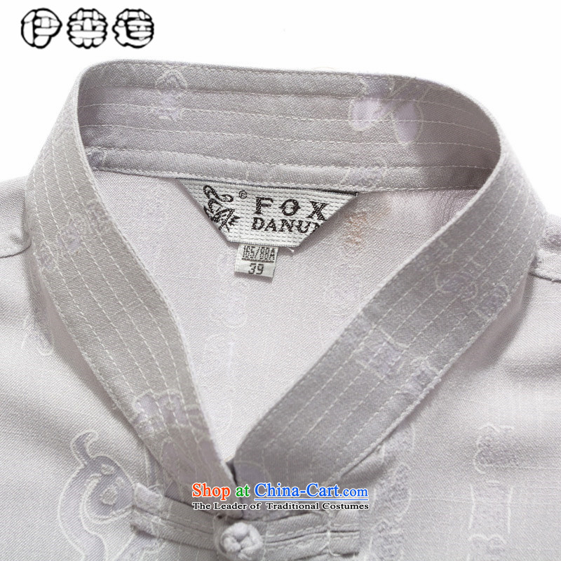 Hirlet Wu Xia, middle-aged men 2015 Tang dynasty taxi stand collar short-sleeved shirt that elderly men casual large summer linen: Father replacing gray聽180, Electrolux Ephraim ILELIN () , , , shopping on the Internet