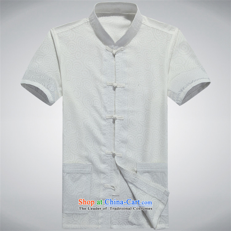 Hiv Rollet men in the summer of older men, short-sleeved Tang Dynasty Han-middle-aged father of older persons Tang blouses half sleeve XXXL white picture, prices, brand platters! The elections are supplied in the national character of distribution, so action, buy now enjoy more preferential! As soon as possible.