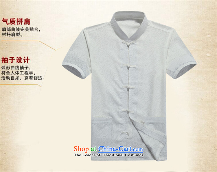 Hiv Rollet men in the summer of older men, short-sleeved Tang Dynasty Han-middle-aged father of older persons Tang blouses half sleeve XXXL white picture, prices, brand platters! The elections are supplied in the national character of distribution, so action, buy now enjoy more preferential! As soon as possible.