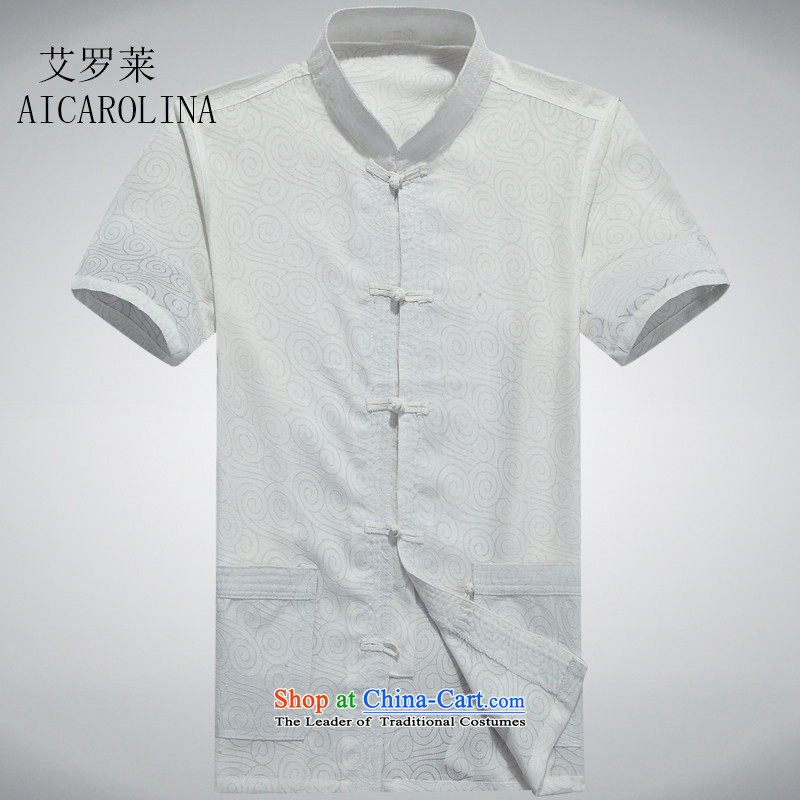 Hiv Rollet men in the summer of older men, short-sleeved Tang Dynasty Han-middle-aged father of older persons Tang blouses half sleeve white XXXL, HIV ROLLET (AICAROLINA) , , , shopping on the Internet