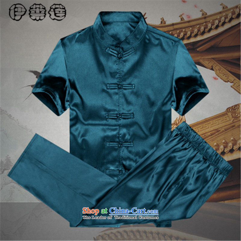 Hirlet Wu Xia Tang Dynasty, 2015 emulation silk men short-sleeved T-shirt and older persons in the Han-China wind men's loose large short-sleeve kit white聽175 Yele Ephraim ILELIN () , , , shopping on the Internet