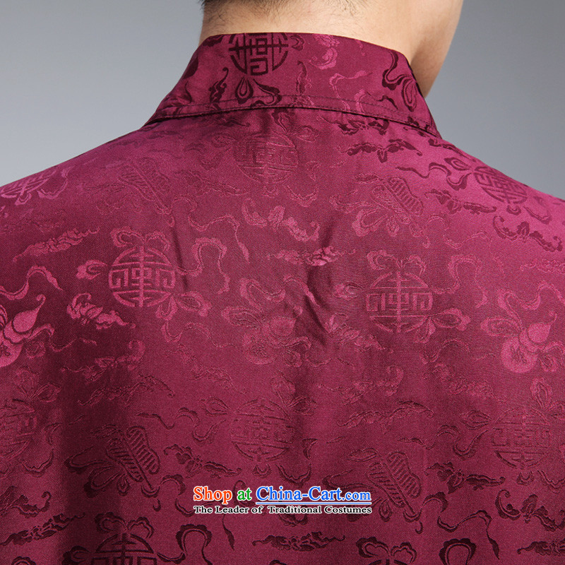 Hangzhou silk lapels herbs extract short-sleeved shirt middle-aged men and half sleeve heavyweight silk shirts and Pale Yellow XL, Kai Hua Fei (KESANWULEF al) , , , shopping on the Internet