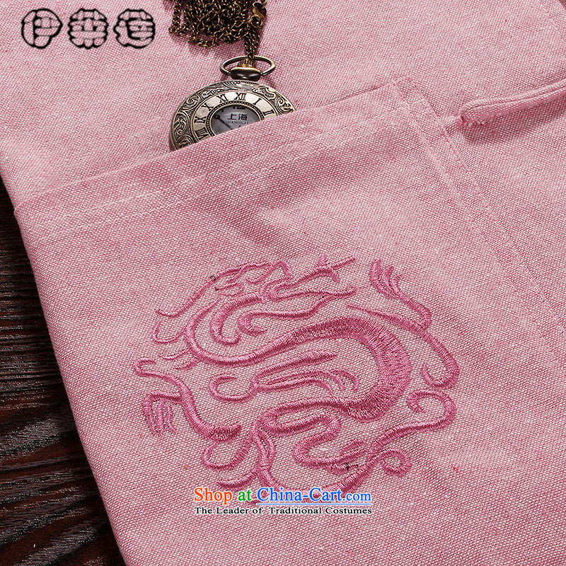 Hirlet Wu Xia Men, 2015 Tang Gown of young men from the China wind Han-summer men Chinese linen large short-sleeved national costumes summer pink 170, Electrolux Ephraim ILELIN () , , , shopping on the Internet