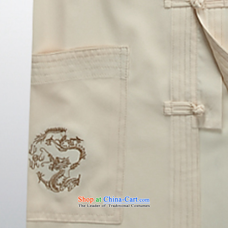 Tang dynasty China wind Men's Mock-Neck long-sleeved jacket Sau San men of Chinese modern beige , L'er (MORE ink YI) , , , shopping on the Internet