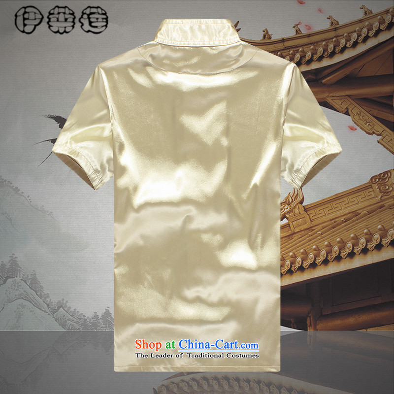 Hirlet Wu Xia Men, 2015 Tang Dynasty Package summer short sleeve loose larger of older persons in the elderly men's father and grandfather Tang dynasty summer leisure white聽175 Yele Ephraim ILELIN () , , , shopping on the Internet