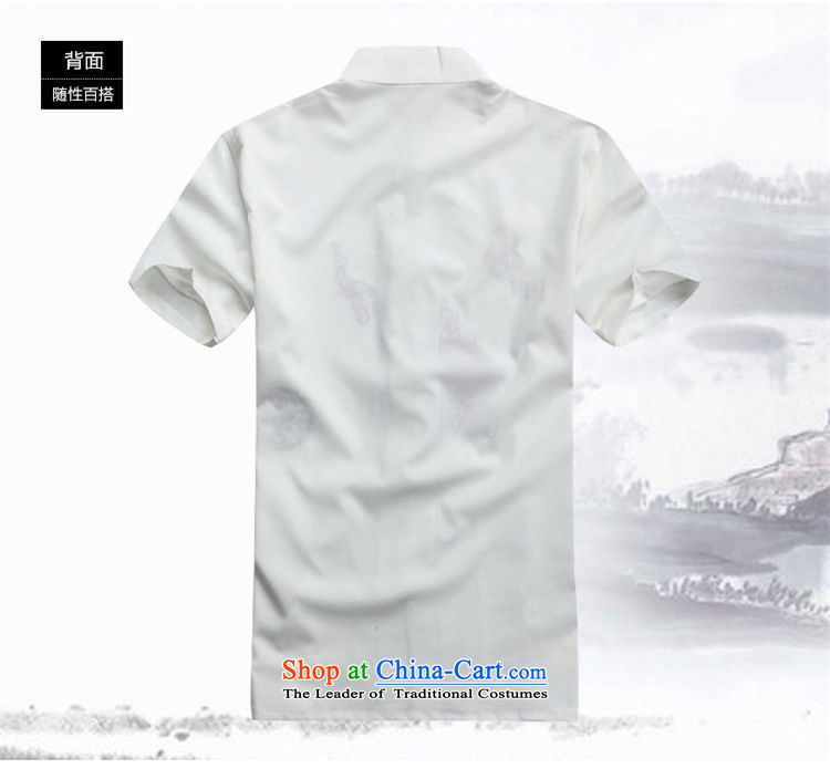 Hirlet Lin Summer 2015) older men summer cotton linen short-sleeved shirt middle-aged men short-sleeved Large Tang dynasty father cardigan elderly clothes cyan聽175 pictures, prices, brand platters! The elections are supplied in the national character of distribution, so action, buy now enjoy more preferential! As soon as possible.