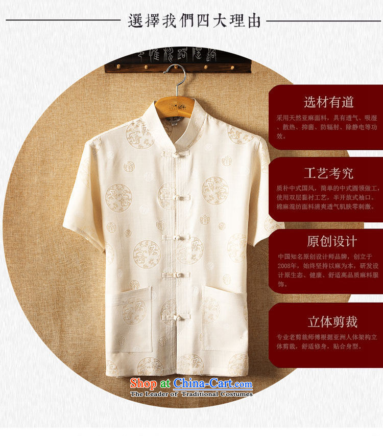 Hirlet Wu Xia, middle-aged linen 2015 short-sleeved shirt Men's Mock-Neck Tang Dynasty Large relaxd China wind shirts in older Han-mount white聽170 pictures Daddy, prices, brand platters! The elections are supplied in the national character of distribution, so action, buy now enjoy more preferential! As soon as possible.