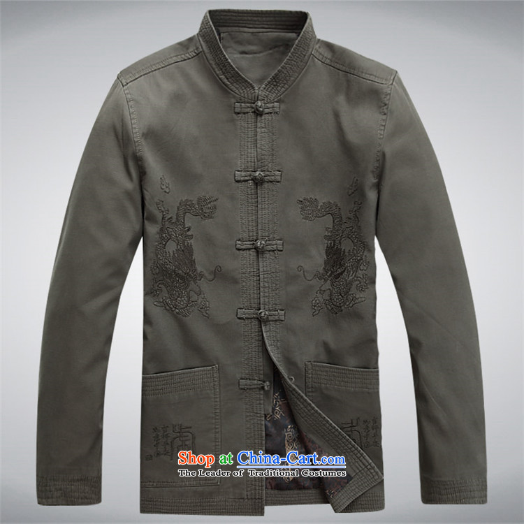 Kanaguri mouse in older men long-sleeved Tang dynasty male Tang blouses sha money-cotton men and boys Chinese jacket spring jacket dark gray M picture, prices, brand platters! The elections are supplied in the national character of distribution, so action, buy now enjoy more preferential! As soon as possible.