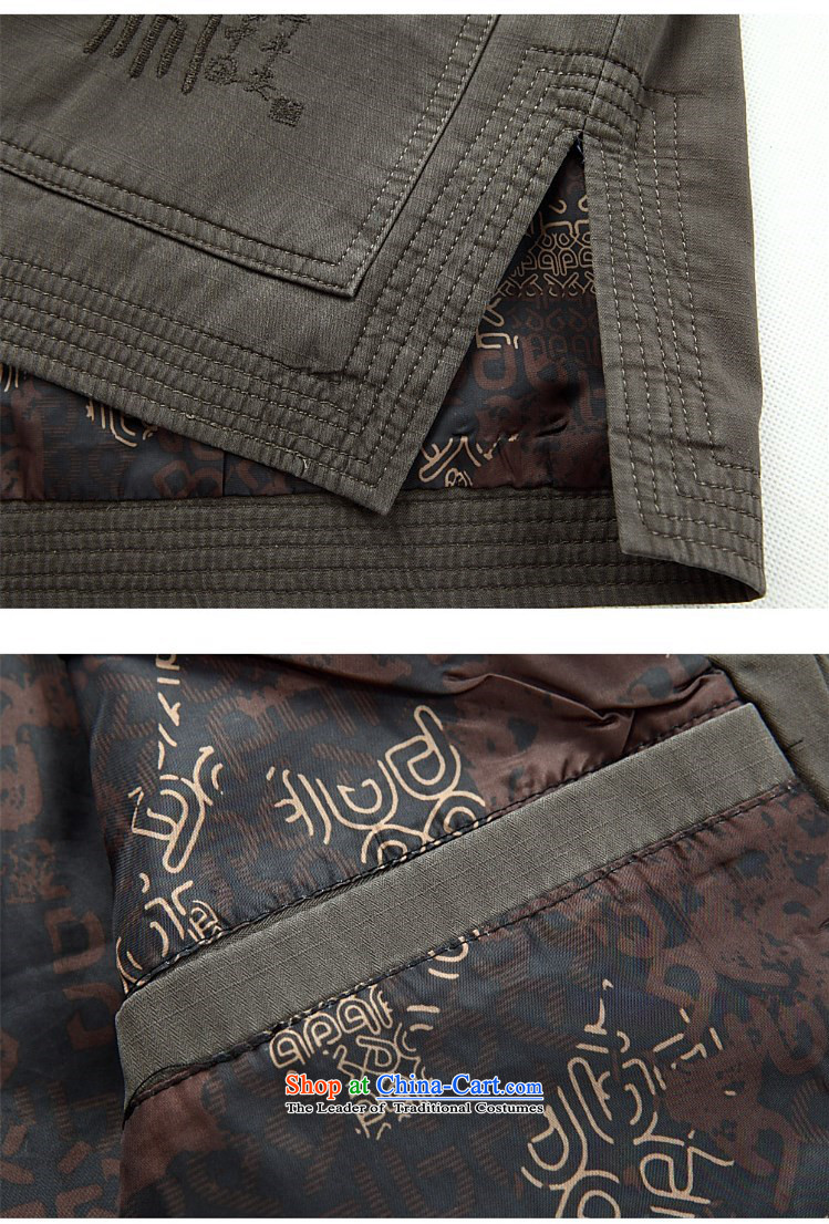 Kanaguri mouse in older men long-sleeved Tang dynasty male Tang blouses sha money-cotton men and boys Chinese jacket spring jacket dark gray M picture, prices, brand platters! The elections are supplied in the national character of distribution, so action, buy now enjoy more preferential! As soon as possible.