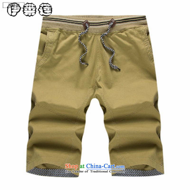 Hirlet Wu Xia, middle-aged 2015 men's summer load father elastic breeches, large relaxd of older persons in the men's fifth beach in CASUAL TROUSERS GREEN XXL, Yele Ephraim ILELIN () , , , shopping on the Internet