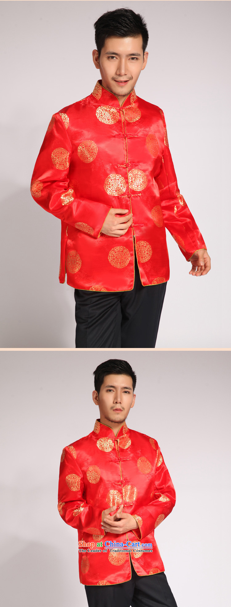 Sau Wo Men's family new summer Chinese style wedding married men and Tang dynasty red Sau Wo serving Chinese tunic national costumes of the bridegroom bows dress large red L picture, prices, brand platters! The elections are supplied in the national character of distribution, so action, buy now enjoy more preferential! As soon as possible.