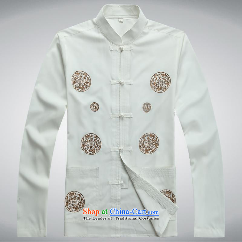 Hundreds of brigade bailv summer Stylish slim, collar comfortable long-sleeved tray clip leisure wears white L