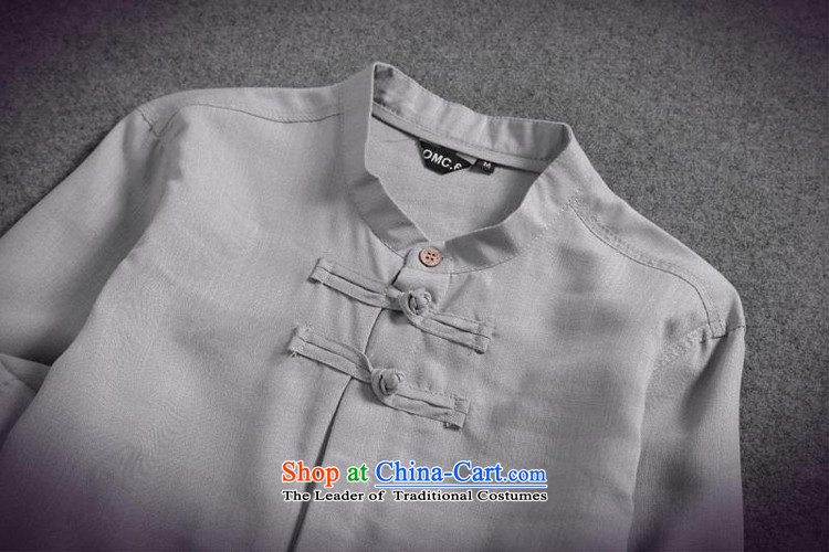 Dan Jie Tang dynasty gift male import linen shirts and ties of 7 disk-sleeved shirt original art nouveau China wind Peacock Blue XXXL picture, prices, brand platters! The elections are supplied in the national character of distribution, so action, buy now enjoy more preferential! As soon as possible.