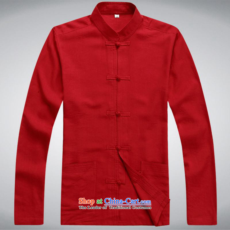 Hundreds of brigade bailv summer Stylish slim, collar comfortable long-sleeved tray clip leisure wears red S