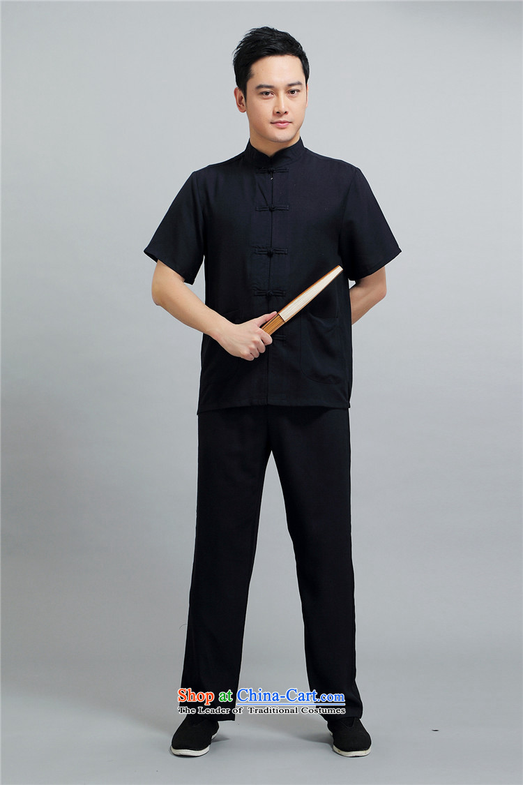 Kanaguri mouse in the new summer older men Tang Dynasty Package pure cotton linen china wind short-sleeved black L photo national costumes, prices, brand platters! The elections are supplied in the national character of distribution, so action, buy now enjoy more preferential! As soon as possible.