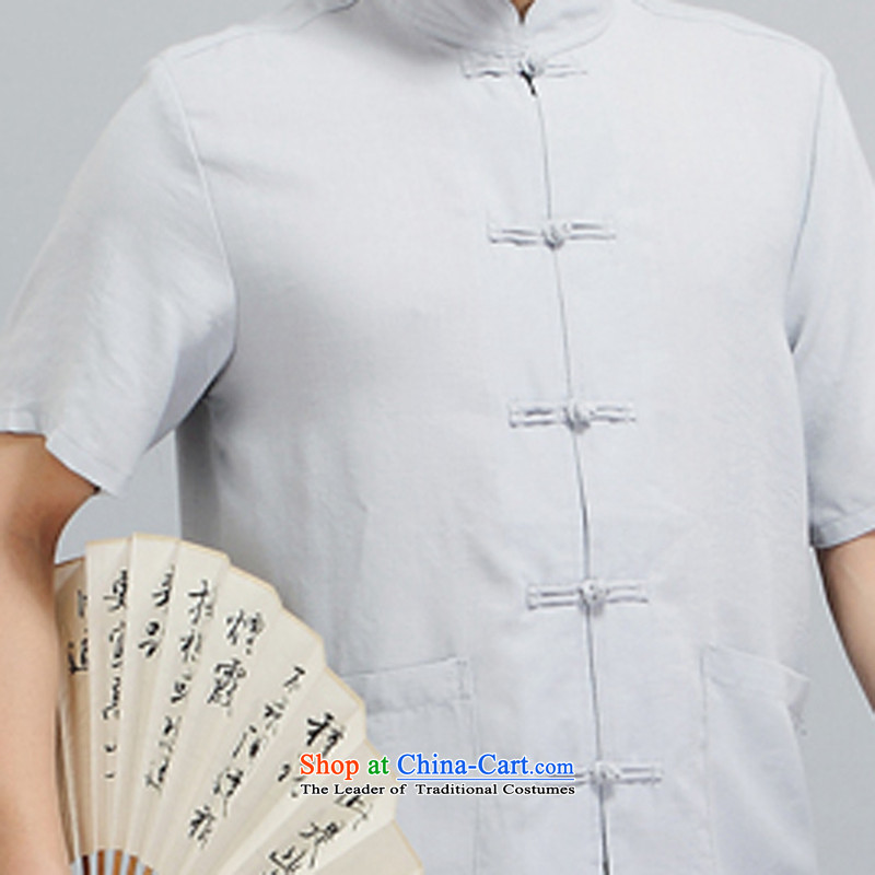 Kanaguri mouse in the new summer older men Tang Dynasty Package pure cotton linen china wind short-sleeved black , L, Kim national costumes gopher JINLISHU () , , , shopping on the Internet