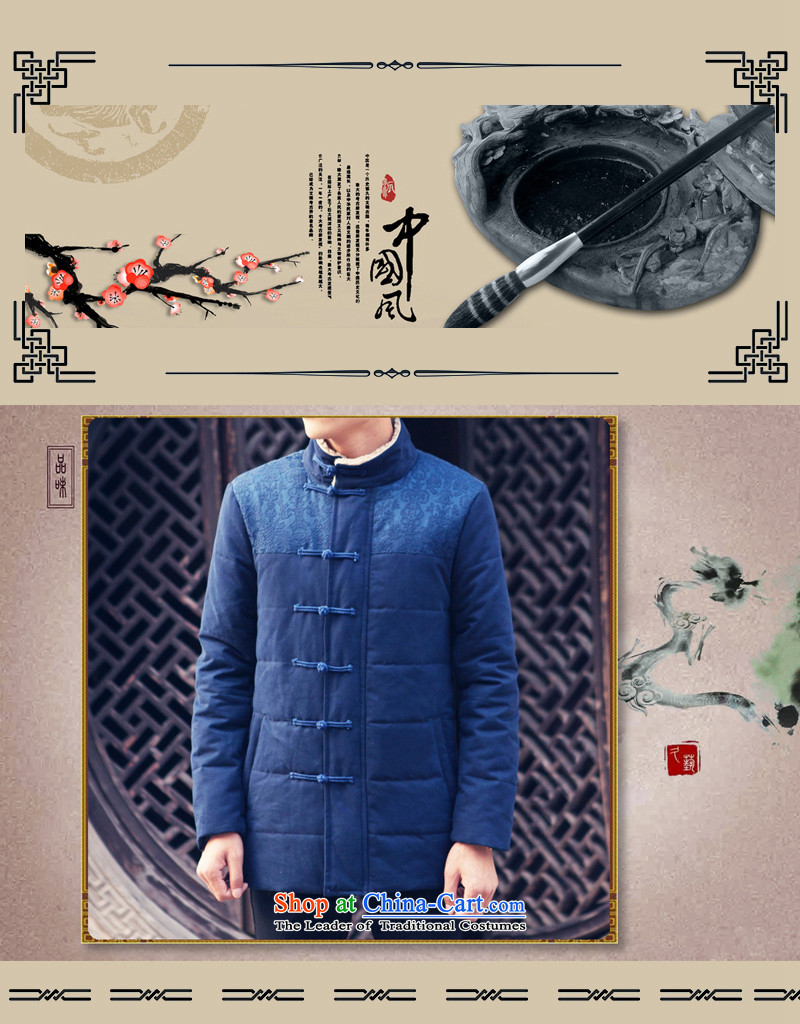 Goulley Log 2015 Tang Dynasty Chinese tunic larger ãþòâ male China wind up the clip leisure ethnic No. 1 cotton coat navy blue XXL(150-160 catty) Picture, prices, brand platters! The elections are supplied in the national character of distribution, so action, buy now enjoy more preferential! As soon as possible.
