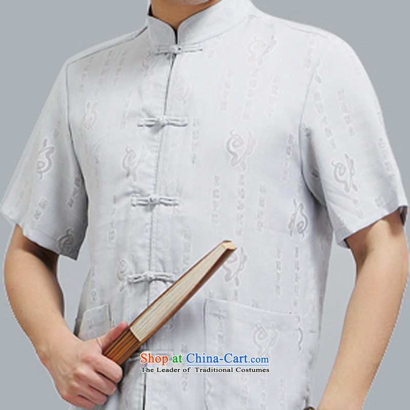 Kanaguri mouse in older Tang Dynasty Package men in his shirt-sleeves father Tang dynasty replacing older persons short-sleeve packaged thin white XXXL, kanaguri mouse (JINLISHU) , , , shopping on the Internet
