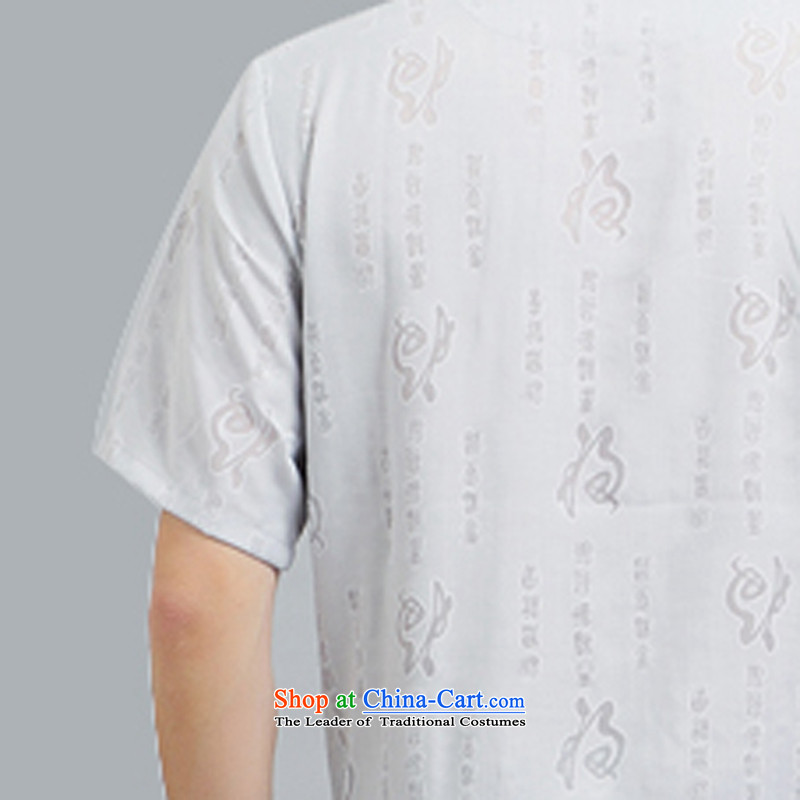 Kanaguri mouse in older Tang Dynasty Package men in his shirt-sleeves father Tang dynasty replacing older persons short-sleeve packaged thin white XXXL, kanaguri mouse (JINLISHU) , , , shopping on the Internet
