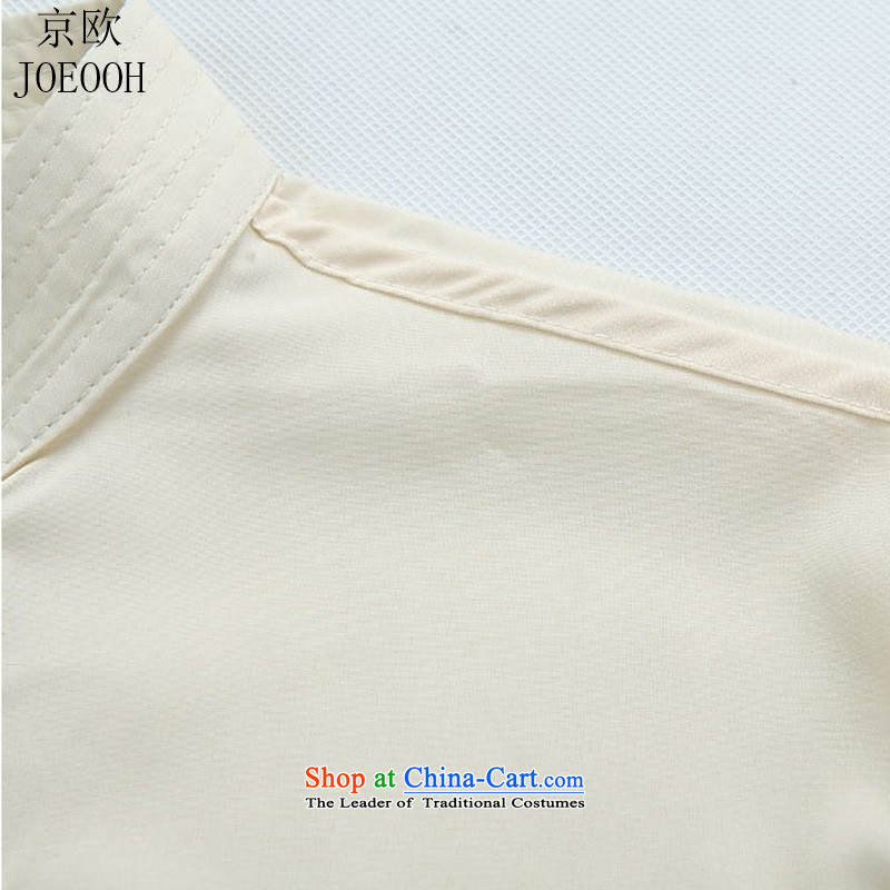 Beijing Summer Europe New Men Tang Dynasty Package for short-sleeved older ethnic Chinese shirt larger Han-men and White Kit M/170, Putin (JOE OOH) , , , shopping on the Internet