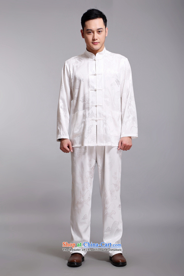Silver armor men Tang Dynasty Package for men and elderly men's long-sleeved summer China wind men silk father summer load bundle white 170 pictures, prices, brand platters! The elections are supplied in the national character of distribution, so action, buy now enjoy more preferential! As soon as possible.