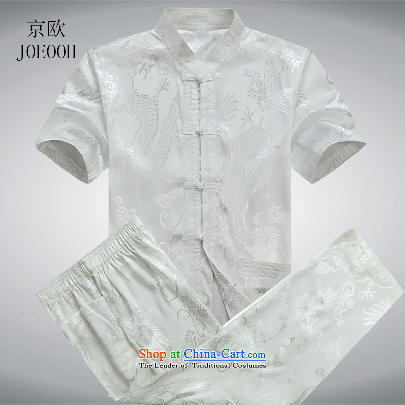 Beijing OSCE men Tang Dynasty Package men of older persons in the father of ethnic replace short-sleeved China wind and Tang dynasty summer White Kit聽XL/180, Putin (JOE OOH) , , , shopping on the Internet