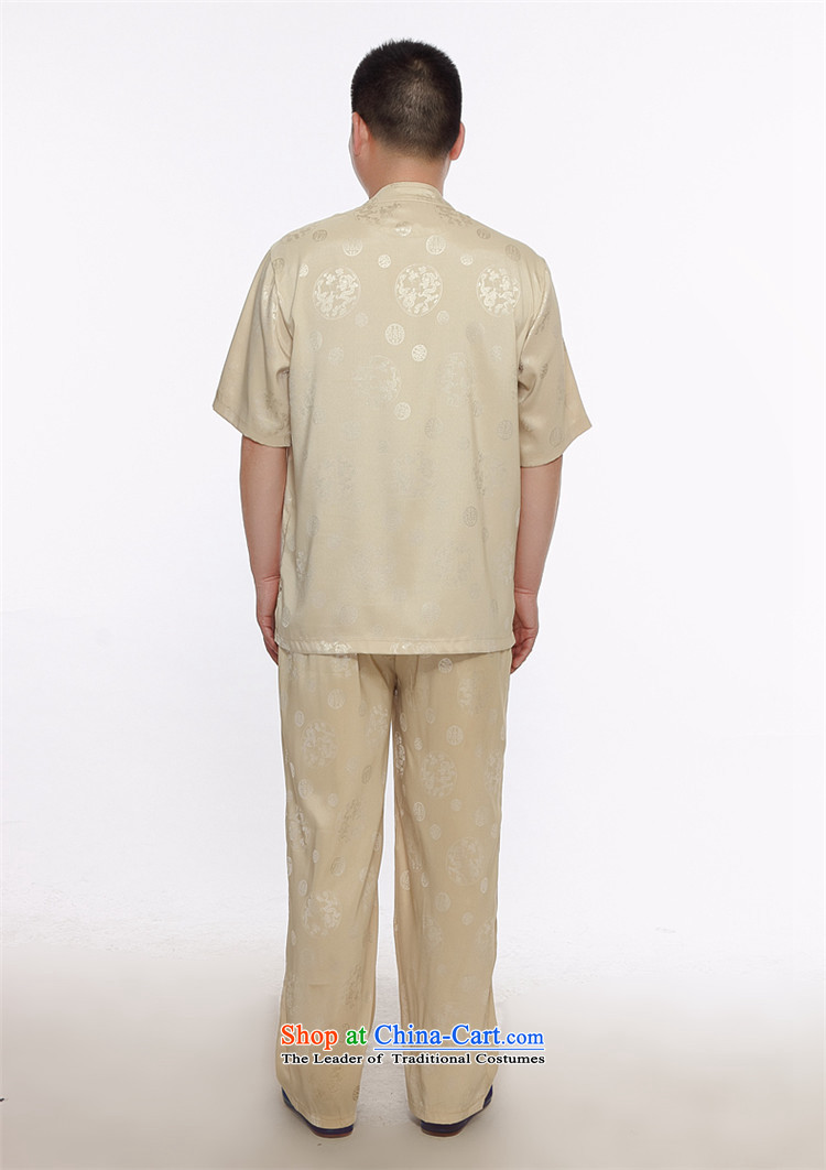 Beijing OSCE men's short-sleeved father in Tang Dynasty older grandfather summer T-shirts older persons China wind short-sleeved Tang Dynasty Package gold XXXL picture, prices, brand platters! The elections are supplied in the national character of distribution, so action, buy now enjoy more preferential! As soon as possible.
