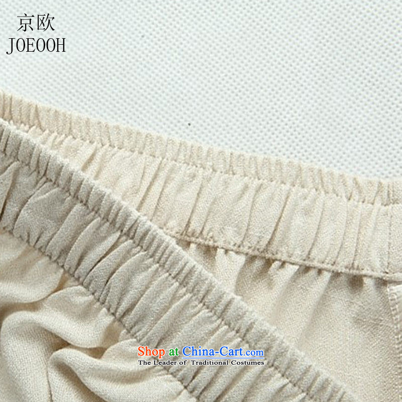 Beijing OSCE summer men Tang dynasty short-sleeve packaged cotton linen Tang Dynasty Short-Sleeve Men linen: replace older dress blue packaged XXXL/190, Putin (JOE OOH) , , , shopping on the Internet