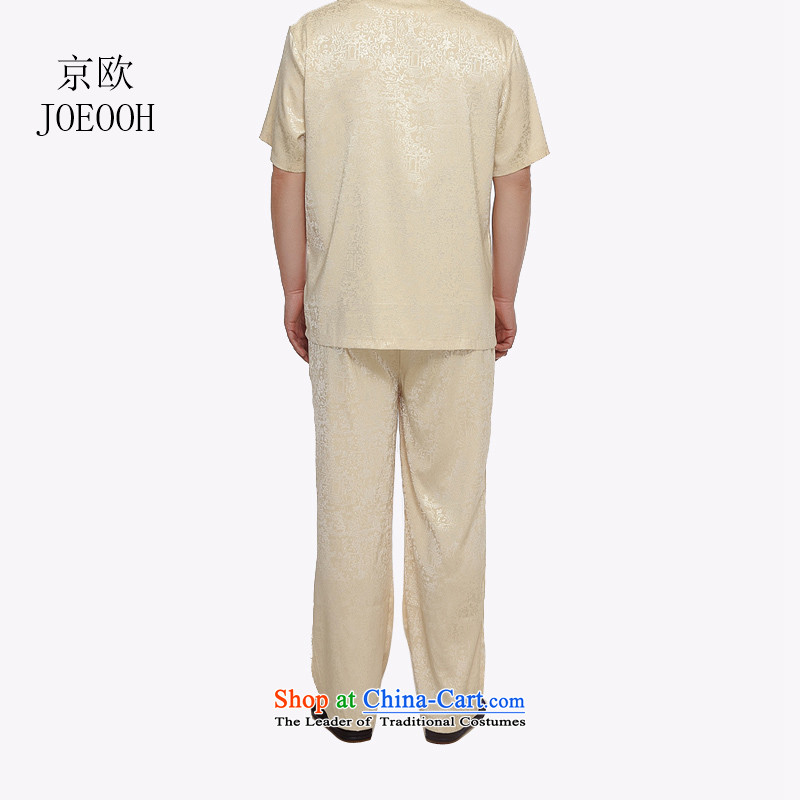 Beijing summer, Europe in the new and old age are Tang Dynasty Package for larger father replace short-sleeved shirt China wind along the River During the Qingming Festival  of men gold XXXL, Putin (JOE OOH) , , , shopping on the Internet