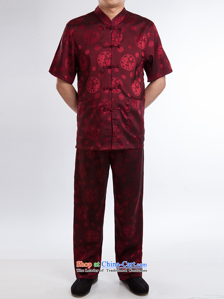 Mr Ronald New China wind ascendant of the Tang dynasty jogs men short-sleeve packaged upmarket older along the River During the Qingming Festival
