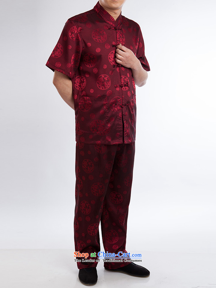 Mr Ronald New China wind ascendant of the Tang dynasty jogs men short-sleeve packaged upmarket older along the River During the Qingming Festival