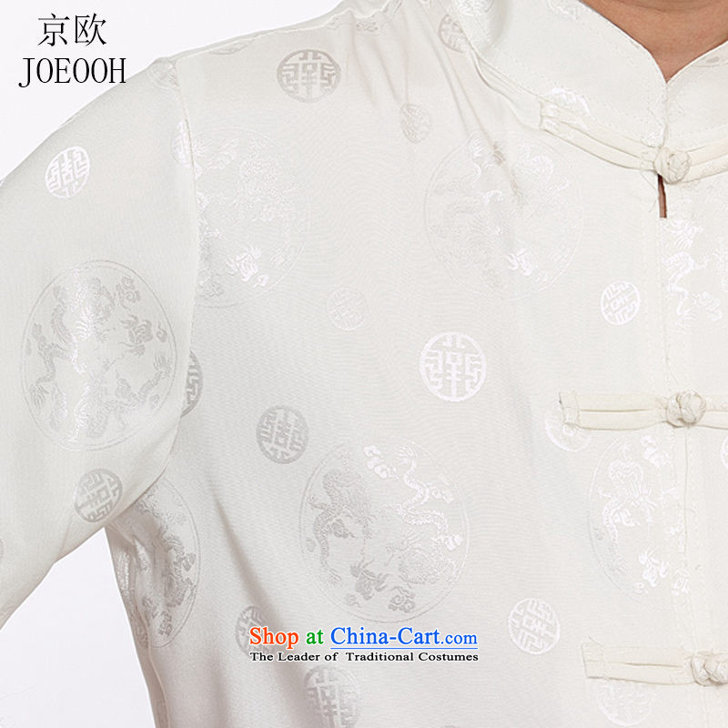 Beijing Summer new circle of OSCE long short-sleeve packaged in Tang Dynasty older men casual shirt, white T-shirt , Putin (JOE OOH) , , , shopping on the Internet