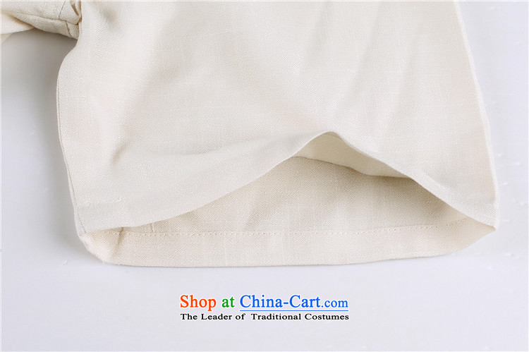 Beijing light summer of OSCE cotton linen short-sleeved shirt Tang dynasty China wind in older men casual manually disc detained beige XXXL/185 picture, prices, brand platters! The elections are supplied in the national character of distribution, so action, buy now enjoy more preferential! As soon as possible.